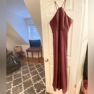 Maroon Bridesmaids Dress